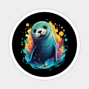 Harp Seal Happiness Magnet